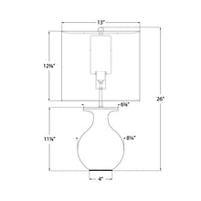 Load image into Gallery viewer, Albie Table Lamp - line drawing.