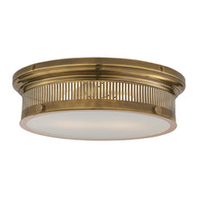 Load image into Gallery viewer, Alderly Flush Mount Ceiling Light in Antique Brass (Large).