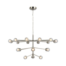 Load image into Gallery viewer, Alloway LED Chandelier in Polished Nickel (Large).