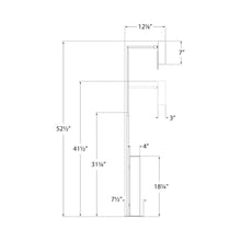Load image into Gallery viewer, Alma LED Floor Lamp - line drawing.