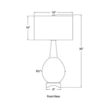 Load image into Gallery viewer, Antoine Table Lamp - line drawing.