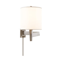 Load image into Gallery viewer, Architect's Swing Arm Wall Light in Brushed Chrome.