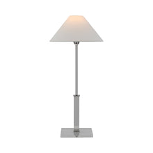 Load image into Gallery viewer, Asher LED Table Lamp in Polished Nickel and Crystal.