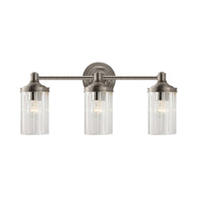 Load image into Gallery viewer, Ava Vanity Wall Light in Antique Nickel.