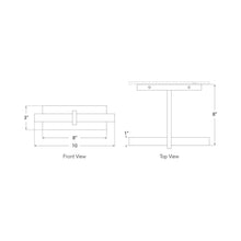 Load image into Gallery viewer, Axis LED Picture Light - line drawing.