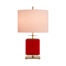 Load image into Gallery viewer, Beekman Table Lamp in Wide/Maraschino.