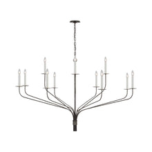 Load image into Gallery viewer, Belfair LED Chandelier in Aged Iron (12-Light).