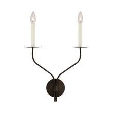 Load image into Gallery viewer, Belfair LED Wall Light in Aged Iron (2-Light).