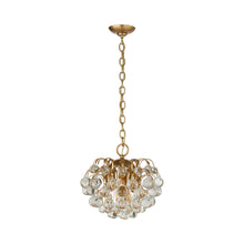 Load image into Gallery viewer, Bellvale Chandelier in Hand-Rubbed Antique Brass.