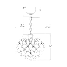 Load image into Gallery viewer, Bellvale Chandelier - line drawing.