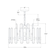 Load image into Gallery viewer, Bonnington Chandelier - line drawing.