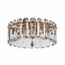 Load image into Gallery viewer, Bonnington Flush Mount Ceiling Light in Hand-Rubbed Antique Brass/Crystal (Medium).