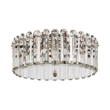 Load image into Gallery viewer, Bonnington Flush Mount Ceiling Light in Polished Nickel/Crystal (Large).
