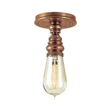 Load image into Gallery viewer, Boston Flush Mount Ceiling Light in Hand-Rubbed Antique Brass/Without Glass.