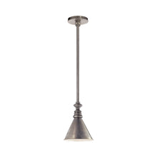 Load image into Gallery viewer, Boston Pendant Light in Antique Nickel/Antique Nickel Slant.