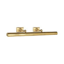 Load image into Gallery viewer, Cabinet Makers Picture Light in Hand-Rubbed Antique Brass (X-Large).