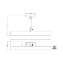 Load image into Gallery viewer, Cabinet Makers Picture Light - line drawing.