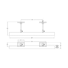 Load image into Gallery viewer, Cabinet Makers Picture Light - line drawing.
