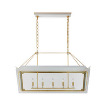 Load image into Gallery viewer, Caddo Linear Pendant Light in Soft White and Gild (Medium).