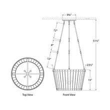Load image into Gallery viewer, Cadence Chandelier - line drawing.