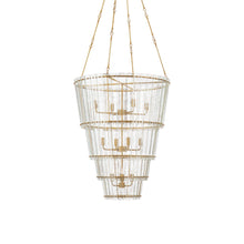 Load image into Gallery viewer, Cadence Waterfall Chandelier in Detail.