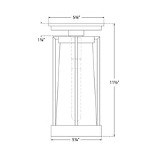Load image into Gallery viewer, Calix Semi Flush Mount Ceiling Light - line drawing