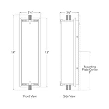 Load image into Gallery viewer, Calliope Bath Light - line drawing.