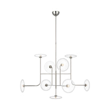 Load image into Gallery viewer, Calvino LED Chandelier in Polished Nickel (X-Large).