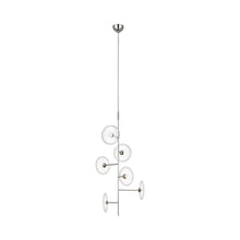 Load image into Gallery viewer, Calvino LED Pendant Light in Polished Nickel (Small).