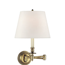 Load image into Gallery viewer, Candlestick Swing Arm Wall Light in Detail.