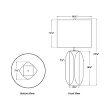Load image into Gallery viewer, Carmilla Table Lamp - line drawing.