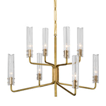 Load image into Gallery viewer, Casoria Two-Tier LED Chandelier in Detail.