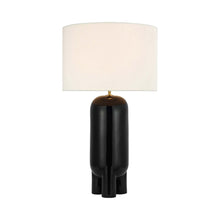 Load image into Gallery viewer, Chalon LED Table Lamp in Matte Black.