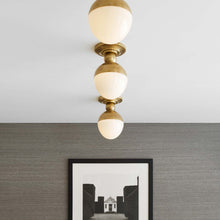 Load image into Gallery viewer, Clark Flush Mount Ceiling Light in living room.