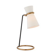 Load image into Gallery viewer, Clarkson Table Lamp in Hand-Rubbed Antique Brass/Black.