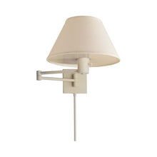 Load image into Gallery viewer, Classic Swing Arm Wall Light in Matte White.