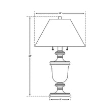 Load image into Gallery viewer, Classical Urn Form Table Lamp - line drawing.