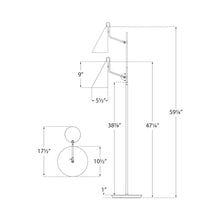 Load image into Gallery viewer, Clemente Floor Lamp - line drawing.