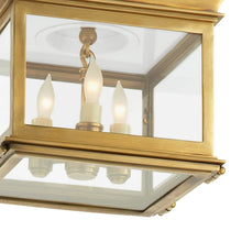 Load image into Gallery viewer, Club Square Flush Mount Ceiling Light in Detail.