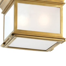 Load image into Gallery viewer, Club Square Flush Mount Ceiling Light in Detail.