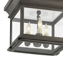 Load image into Gallery viewer, Club Square Flush Mount Ceiling Light in Detail.