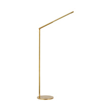 Load image into Gallery viewer, Cona LED Floor Lamp in Antique-Burnished Brass.