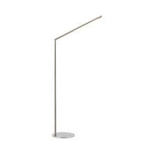 Load image into Gallery viewer, Cona LED Floor Lamp in Polished Nickel.