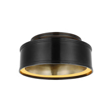 Load image into Gallery viewer, Connery LED Flush Mount Ceiling Light in Bronze (14-Inch).