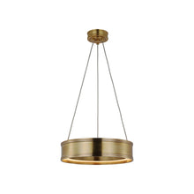 Load image into Gallery viewer, Connery Ring LED Chandelier in Antique-Burnished Brass (14-Inch).