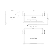 Load image into Gallery viewer, Cosmopolitan Picture Light - line drawing.
