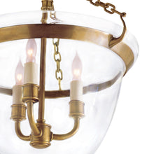 Load image into Gallery viewer, Country Bell Jar Semi Flush Mount Ceiling Light in Detail.