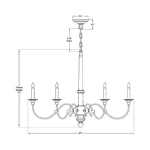 Load image into Gallery viewer, Country Chandelier - line drawing.
