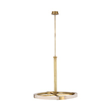 Load image into Gallery viewer, Covet Ring LED Chandelier in Antique-Burnished Brass (Large).