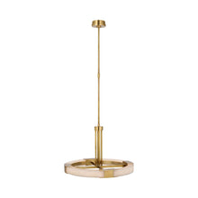 Load image into Gallery viewer, Covet Ring LED Chandelier in Antique-Burnished Brass (Medium).